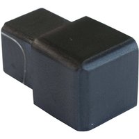 Endstück für Fliesenschiene Quadratprofil Edelstahl, Fliesenprofil - Schwarz gebürstet 12,5mm, 1 Stück - Dalsys von DALSYS