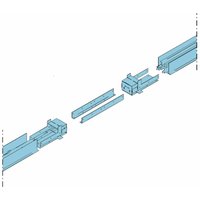 Schiebetürsystem Verbindungselement für Doppelschiebetür Silber cw 75, für Glasschiebetür, raumsparende Türinstallation, für eine Wanddicke 100/125 Schiebetürsystem Verbindungselement für Doppelschiebetür Silber cw 75, für Glasschiebetür, raumsparende Türinstallation, für eine Wanddicke 100/125 von DALSYS