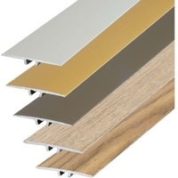 Übergangsprofil flach, inkl. Befestigungsmaterial - 180cm x 35mm Champagner von DALSYS