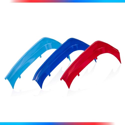 DALUJIE 3 Stücke Streifen Kühlergrill für BMW X3 F25(2011-2017)/X4 F26(2014-2018)(7 Slats), Frontgrill Einsätze Kühlergrill Zierleiste Grille Insert Trim Strips von DALUJIE