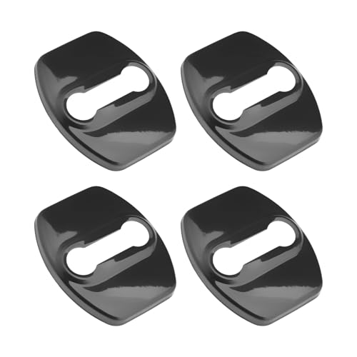 DALUJIE 4 Stück Auto Türschloss Abdeckung für Opel Corsa F Corsa-e MJ22 Corsa Edition 2019-2022,Edelstahl Türschloss Schutzabdeckung Türschlo stoßdämpfender Türschlossschutz,Black DALUJIE 4 Stück Auto Türschloss Abdeckung für Opel Corsa F Corsa-e MJ22 Corsa Edition 2019-2022,Edelstahl Türschloss Schutzabdeckung Türschlo stoßdämpfender Türschlossschutz,Black von DALUJIE