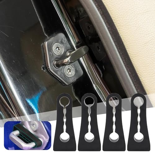 DALUJIE 4 Stück Autotürschloss-Schalldämpfer für Mercedes Benz E Class W213 2016-2020, Gummischer Stoßdämpfer für Türschlösser Schalldämpfer Türschlosspuffer,Black von DALUJIE