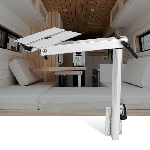 DALUOBO Um 360 Grad drehbare, verstellbare, abnehmbare Tischbeinstütze für Sofa, Wand oder Wohnwagen, Wohnmobil, Wohnmobil (nur Tischbein) von DALUOBO