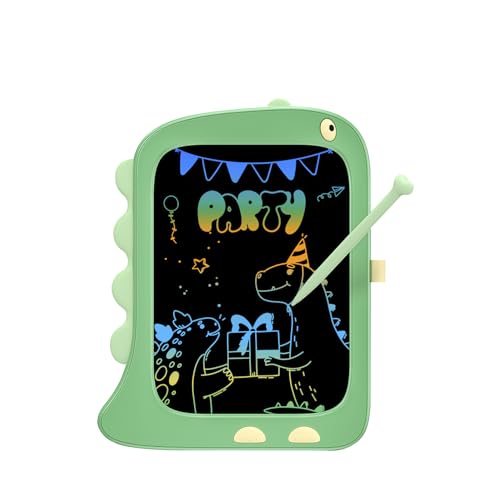 DAM Schreib- und Zeichentablett, LCD, 8,5 Zoll, Dinosaurier-Form, Grün von DAM