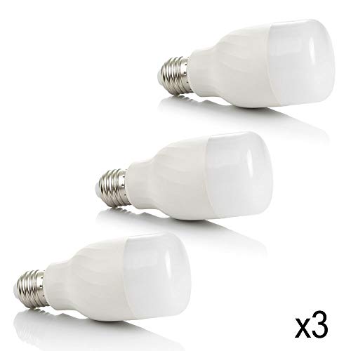 DAM DMX203WHX3 Smart-Lampe mit RGB, mit Fernbedienung, Weiß, 2 Stück von DAM