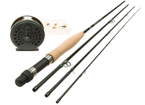 DAM Forrester Fly Set 2,75 m zum Fliegenfischen mit Rute, Rolle, Schnur, Fliegen von DAM