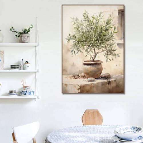DAMAIART Antike Zitronen-Olivenbaum-Wandkunst, Bilder, Retro-Vase, Landschaftsposter, Leinwandgemälde für Wohnzimmer, Inneneinrichtung, 70 x 100 cm, rahmenlos DAMAIART Antike Zitronen-Olivenbaum-Wandkunst, Bilder, Retro-Vase, Landschaftsposter, Leinwandgemälde für Wohnzimmer, Inneneinrichtung, 70 x 100 cm, rahmenlos von DAMAIART
