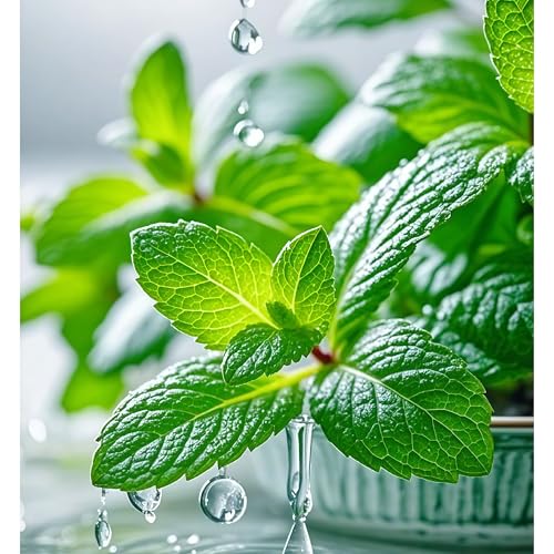 DAMAICHUHAI 200 Hochkeimende Minzsamen, Geeignet Für Topfpflanzen Auf Dem Balkon Und In Gartenecken, Leicht Anzubauen Und Zu Pflegen, Kann Zu Jeder Jahreszeit Gepflanzt Werden, Mit Starkem Duft von DAMAICHUHAI