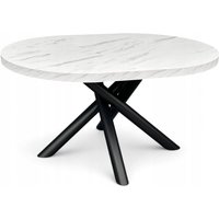 Ovaler Esstisch 100x140 cm Marmoroptik, Designer Metallbeine Ovaler Esstisch 100x140 cm Marmoroptik, Designer Metallbeine von DAMALE MEBLE
