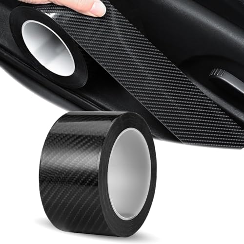 DAMALILI Auto Einstiegsleisten Schutz für Abarth 500e Cabriolet 2023-2024, Auto Carbon Fiber Einstiegsleisten Türschweller Auto Lackschutzfolie Willkommenspedal Aufkleber, 10cmx10m DAMALILI Auto Einstiegsleisten Schutz für Abarth 500e Cabriolet 2023-2024, Auto Carbon Fiber Einstiegsleisten Türschweller Auto Lackschutzfolie Willkommenspedal Aufkleber, 10cmx10m von DAMALILI