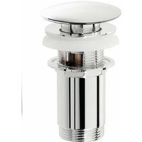 Ablaufventil Click-Clack 1"1/4 mit Ueberlauf Damast 12376 Chrom von DAMAST