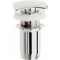 Ablaufventil Click-Clack 1"1/4 viereckiger Stopfen mit Ueberlauf Damast 12378 Chrom von DAMAST