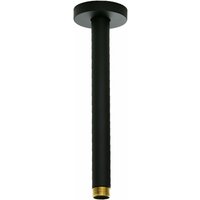 Brausearm 20 cm Deckenmontage in mattschwarzer Farbe Damast Pluto 16378 matt-schwarz - l. 20 cm von DAMAST