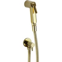 Hygienisches Duschset in Goldfarbe mit Absperrhahn Damast 18127 Gold Hygienisches Duschset in Goldfarbe mit Absperrhahn Damast 18127 Gold von DAMAST