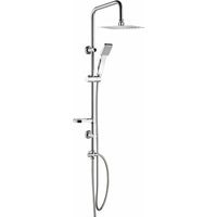 Damast - Quadratische Duschsäule ohne Mischer Smart relax q 12445 Chrom von DAMAST