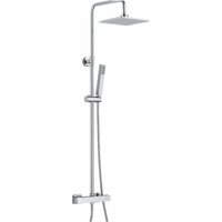 Damast - Quadratische Thermostat-Duschsäule 12449 Chrom - Termostatico von DAMAST