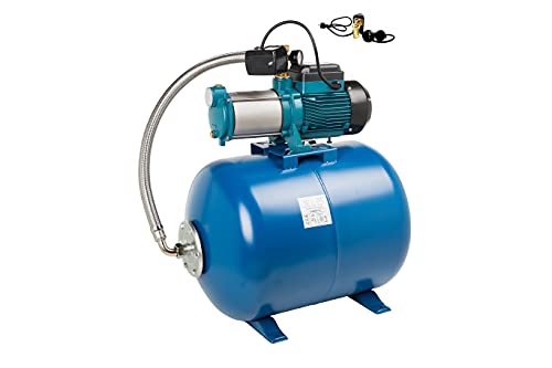 100 L Hauswasserwerk Gartenpumpe 1300 INOX Hauswasserautomat Trockenlaufschutz von IBO
