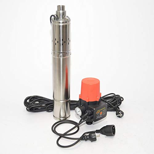3" Tiefbrunnenpumpe Tauchpumpe Brunnenpumpe 0,25kW 7,7b 17l/min Pumpensteuerung von DAMBAT