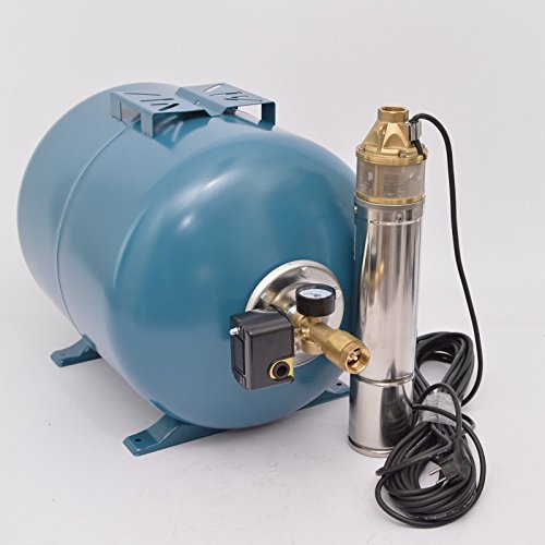 DAMBAT/IBO Details zu Hauswasserwerk 100L mit 4" Tiefbrunnenpumpe 0,75kW 6 Bar Hauswasserautomat von DAMBAT