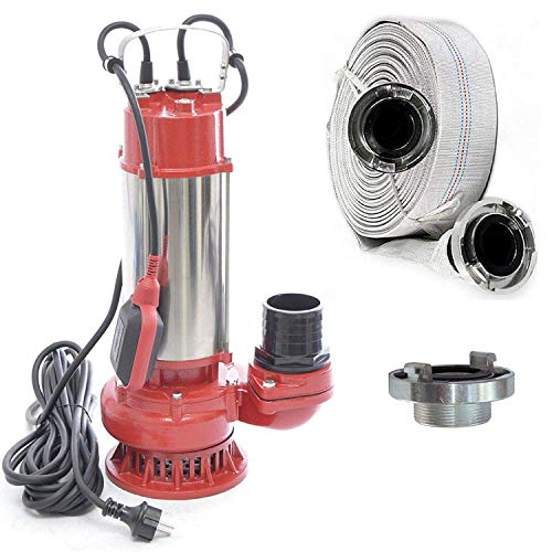Leistungsstarke Schmutzwasserpumpe SWQ1500 PRO Tauchpumpe Wasserpumpe 1,5kW 1200l/min Grubenpumpe Baupumpe von DAMBAT