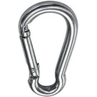 Beutel mit 5 normalen Feuerwehrkarabinern 120mm von DAMESA