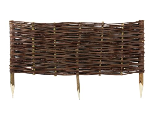 Beetbegrenzaung – Beeteinfassung Größe 100 x 40 cm – Weidenzaun – Weide Beetzaun zum Einschlagen in den Boden – Palisade zur Abtrennung von Blumenbeetwegen und Gartenbeeten Beetbegrenzaung – Beeteinfassung Größe 100 x 40 cm – Weidenzaun – Weide Beetzaun zum Einschlagen in den Boden – Palisade zur Abtrennung von Blumenbeetwegen und Gartenbeeten von Damian-Wiklina