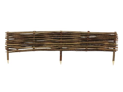 Beeteinfassung Größe 100x10 cm 10 Stück – Stekzaun aus Holz – Haselnuss Beetzaun zum Einschlagen in den Boden – Palisade zur Abtrennung von Blumenbeetwegen und Gartenbeeten Beeteinfassung Größe 100x10 cm 10 Stück – Stekzaun aus Holz – Haselnuss Beetzaun zum Einschlagen in den Boden – Palisade zur Abtrennung von Blumenbeetwegen und Gartenbeeten von Damian-Wiklina