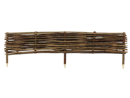 Beeteinfassung Größe 100x10 cm – Stekzaun aus Holz – Haselnuss Beetzaun zum Einschlagen in den Boden – Palisade zur Abtrennung von Blumenbeetwegen und Gartenbeeten Beeteinfassung Größe 100x10 cm – Stekzaun aus Holz – Haselnuss Beetzaun zum Einschlagen in den Boden – Palisade zur Abtrennung von Blumenbeetwegen und Gartenbeeten von Damian-Wiklina