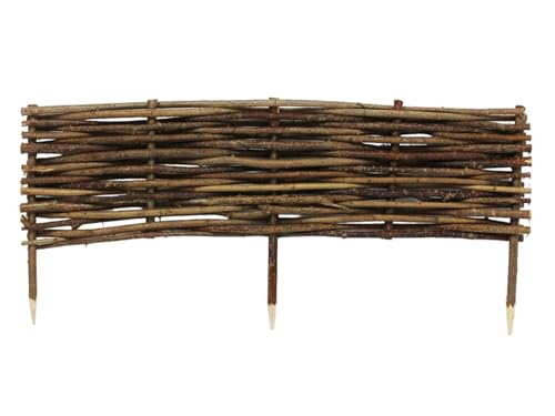 Beeteinfassung Größe 100x40 cm – Stekzaun aus Holz – Haselnuss Beetzaun zum Einschlagen in den Boden – Palisade zur Abtrennung von Blumenbeetwegen und Gartenbeeten Beeteinfassung Größe 100x40 cm – Stekzaun aus Holz – Haselnuss Beetzaun zum Einschlagen in den Boden – Palisade zur Abtrennung von Blumenbeetwegen und Gartenbeeten von Damian-Wiklina