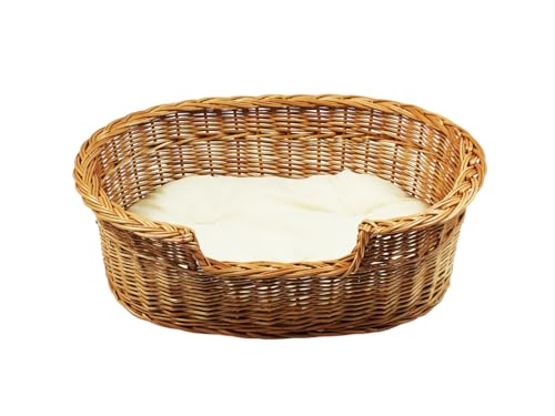 DAMIAN WIKLINA NATURALNE PRODUKTY Z DREWNA I WIKLINY Hundebett – Katzenbett – Hundeliege – Katzenliege – Katzenkorb – Hundekorb aus Weide – Hundekörbchen – BTH 63x46x13/19 cm – mit Ecri-Kissen DAMIAN WIKLINA NATURALNE PRODUKTY Z DREWNA I WIKLINY Hundebett – Katzenbett – Hundeliege – Katzenliege – Katzenkorb – Hundekorb aus Weide – Hundekörbchen – BTH 63x46x13/19 cm – mit Ecri-Kissen von Damian-Wiklina