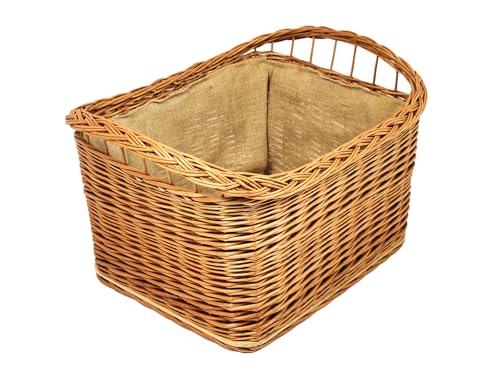 Großer rechteckiger Weidenkorb mit Jutefutter – Aufbewahrungskorb 60x40x37 cm – Wäschekorb, Kaminholzkorb, Spielzeugkorb – Boho & Skandi Stil – Handgeflochten Großer rechteckiger Weidenkorb mit Jutefutter – Aufbewahrungskorb 60x40x37 cm – Wäschekorb, Kaminholzkorb, Spielzeugkorb – Boho & Skandi Stil – Handgeflochten von Damian-Wiklina