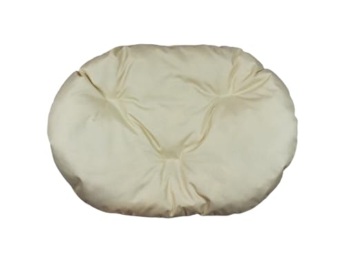 Hundekissen – Katzenkissen – ovale Größe 50 x 34 cm ecru Farbe – Hundebett – Katzenbett – Katzenmatte – Matratze für Hunde oder Katze – Waschbar – Ideal für Transportkörbe oder Tierbetten Hundekissen – Katzenkissen – ovale Größe 50 x 34 cm ecru Farbe – Hundebett – Katzenbett – Katzenmatte – Matratze für Hunde oder Katze – Waschbar – Ideal für Transportkörbe oder Tierbetten von Damian-Wiklina