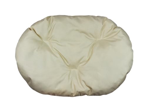 Hundekissen – Katzenkissen – ovale Größe 60 x 40 cm ecru Farbe – Hundebett – Katzenbett – Katzenmatte – Matratze für Hunde oder Katze – Waschbar – Ideal für Transportkörbe oder Tierbetten Hundekissen – Katzenkissen – ovale Größe 60 x 40 cm ecru Farbe – Hundebett – Katzenbett – Katzenmatte – Matratze für Hunde oder Katze – Waschbar – Ideal für Transportkörbe oder Tierbetten von Damian-Wiklina
