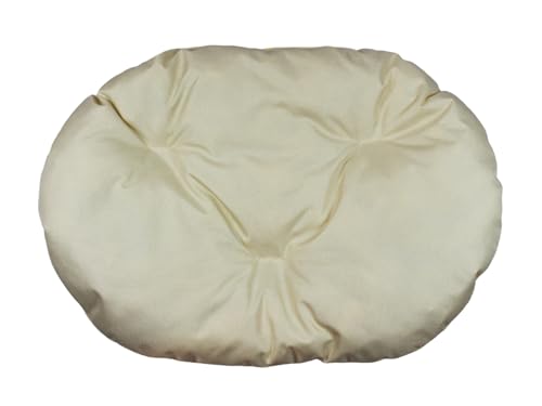 Hundekissen – Katzenkissen – ovale Größe 70 x 48 cm ecru Farbe – Hundebett – Katzenbett – Katzenmatte – Matratze für Hunde oder Katze – Waschbar – Ideal für Transportkörbe oder Tierbetten Hundekissen – Katzenkissen – ovale Größe 70 x 48 cm ecru Farbe – Hundebett – Katzenbett – Katzenmatte – Matratze für Hunde oder Katze – Waschbar – Ideal für Transportkörbe oder Tierbetten von Damian-Wiklina