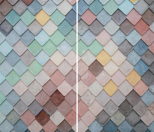 DAMU | Herdabdeckplatte 2teilig 2x30x52 Herdabdeckung Ceranfeld Glasschneideplatte Ceranfeldabdeckung Herdplattenabdeckung Kochfeld Abdeckung Schneidebrett Glasplatte Blau Modern von DAMU