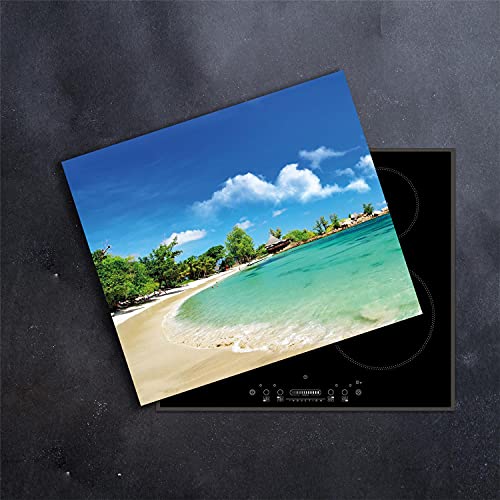 DAMU | Herdabdeckplatte Einteilig 60x52 Herdabdeckung Ceranfeld Glasschneideplatte Ceranfeldabdeckung Herdplattenabdeckung Kochfeld Abdeckung Schneidebrett Glasplatte Meer Strand DAMU | Herdabdeckplatte Einteilig 60x52 Herdabdeckung Ceranfeld Glasschneideplatte Ceranfeldabdeckung Herdplattenabdeckung Kochfeld Abdeckung Schneidebrett Glasplatte Meer Strand von DAMU