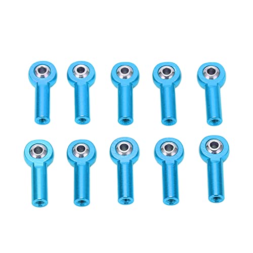 10PCS M3 26mm Aluminum Link Rod End Ball Joint for 1/10 1/8 Universal Remote Control Car (Blue) von DANAIXZ