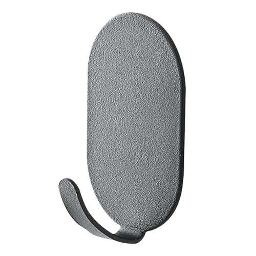 10pcs Klebstoff Haken vielseitige Tragkapazität Handtuch Stoff Wandbügel für Badezimmertür Metall Sparende Design Einfach Installation ohne Bohrer erforderlich (Schwarz) von DANAIXZ
