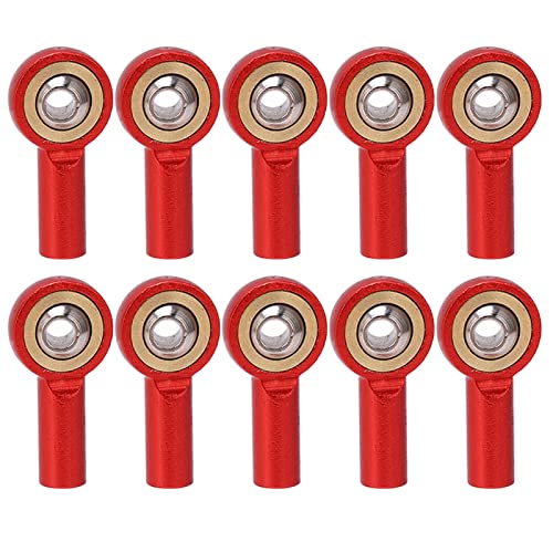 10pcs RC M2 Ball Kopf rostfeste Korrosionsbeständige leichte RC -Verbindungskugel -Kopfhalter für RC -Auto -Roboter -Autos (Rot) von DANAIXZ