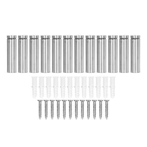 12 PCS 19 x 70 mm Stainless Steel Standoff Screw Kit, Wall Mount Fasteners, Sign Display Hanging Hardware for Photo Panel Table Fixing Office Store 12 PCS 19 x 70 mm Stainless Steel Standoff Screw Kit, Wall Mount Fasteners, Sign Display Hanging Hardware for Photo Panel Table Fixing Office Store von DANAIXZ