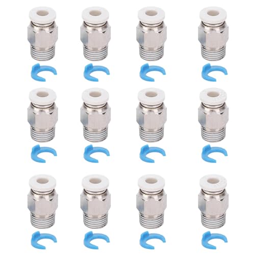 12pcs pneumatischer Anpassungspulenanschluss Hochwertigem Edelstahl Gerade Schnellanschluss für 3D -Drucker -Extruderzubehör CR10 M10 -Gewinde 12pcs pneumatischer Anpassungspulenanschluss Hochwertigem Edelstahl Gerade Schnellanschluss für 3D -Drucker -Extruderzubehör CR10 M10 -Gewinde von DANAIXZ