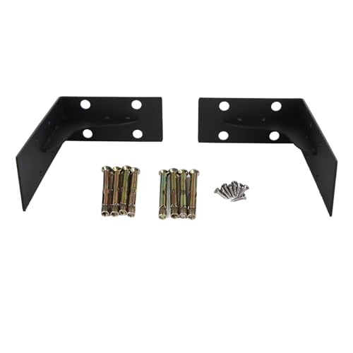 2 PCS Heavy Duty Shelf Bracket, Triangular Steel Floating Shelf Support, Thickened Metal Brackets for Cabinet, Wall Shelves von DANAIXZ