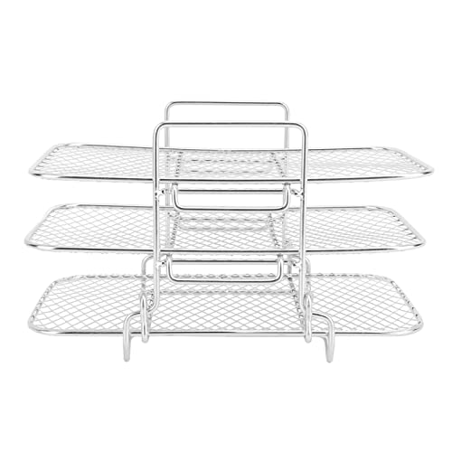 3 Tier Stainless Steel Fryer Rack Stackable Grill Baking Rack for Oven Microwave Air Fryer Cooking proof Durable Heat Resistant Kitchen Tool 3 Tier Stainless Steel Fryer Rack Stackable Grill Baking Rack for Oven Microwave Air Fryer Cooking proof Durable Heat Resistant Kitchen Tool von DANAIXZ