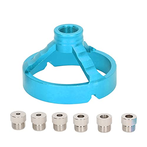 3 in 1 vertikaler Loch -Loch -Loch -Locator mit 6 Bohrbuchsen Holzbearbeitungsbohrer Bit Guide Jig Fixture (Blau) von DANAIXZ
