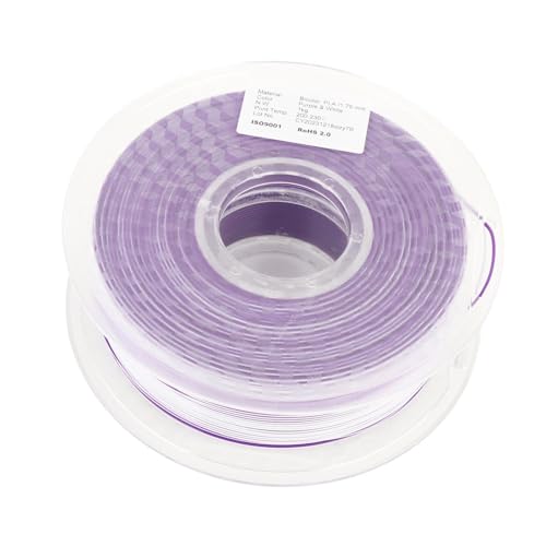 3D -Drucker -Pla -Filament Premium Dual Farbe Lila weiße weiße Drucke ohne Verzerrung ohne Verstopfung für DIY -Handwerksmodelle Home Decorations 1 kg Spool 3D -Drucker -Pla -Filament Premium Dual Farbe Lila weiße weiße Drucke ohne Verzerrung ohne Verstopfung für DIY -Handwerksmodelle Home Decorations 1 kg Spool von DANAIXZ