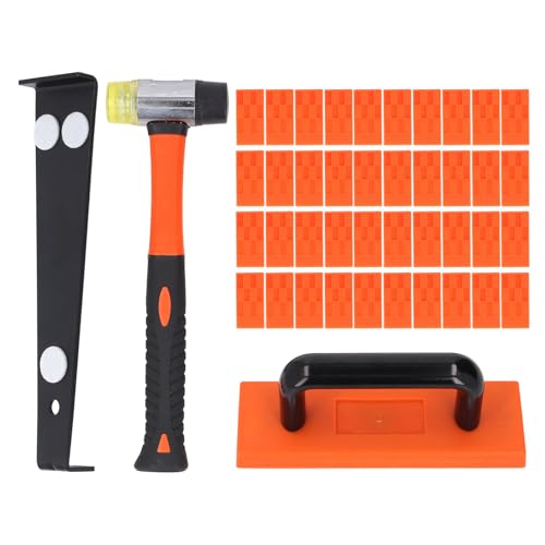 43 Stück Laminat-Holzboden-Installation skit Profession elle Schwer last werkzeuge Set mit weichem Gummi-Mallet-Pull-Stangen-Abzugs block 40 Abstell geräte für Heimwerker projekte von DANAIXZ