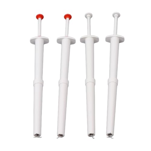 4pcs Edelstahl -Gurkenpicker -Grabber -Werkzeug Flexible Küchenkrallen für Gurken Oliven Paprika in Jars Restaurant Bäckerei verwenden 2 rot 2 Weiß von DANAIXZ