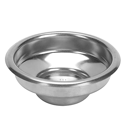 58mm Doppels ch ichten Einzel-Doppel dosen Filter korb Bodenlose Griff Filters chale Edelstahl für halbautomat ische Kaffee maschine Haushalts kaffee Shop (Einzelne Portionen) von DANAIXZ