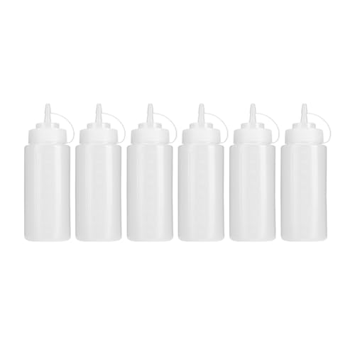 6pcs 480ml Tomatensauce Squeeze Flasche Küchendressingspender transparenter nachfüllbare Plastikflaschen für das Hausgebrauch in Restaurants 6pcs 480ml Tomatensauce Squeeze Flasche Küchendressingspender transparenter nachfüllbare Plastikflaschen für das Hausgebrauch in Restaurants von DANAIXZ