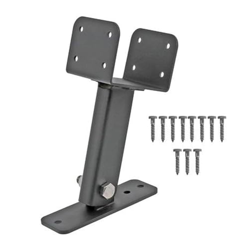 Adjustable Roof Mount Pergola Bracket, Stainless Steel Gazebo Support with Angle Adjustment, Roof Beam Bracket Kit with Base Screws Nut for Outdoor Installation von DANAIXZ